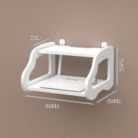 电视机顶盒置物架免打孔客厅墙上置物架路由器收纳盒壁挂简约现代 【亏本小汽车】机顶盒架 无痕钉安装