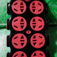 多功能家用56孔防爆多孔带开关大孔一体成型插座带线无线接线面板 红黑无线