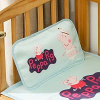 夏季儿童冰丝凉枕0-1岁宝宝荞麦枕3-6岁幼儿园学生枕9-15岁茶叶枕 促销佩琪蓝色(44*22)0-2岁 1个枕套不含