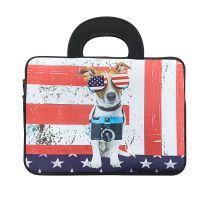 电脑包女手提14寸15.6寸10公文包苹果联想笔记本平板电脑手提袋男 9寸 KT猫