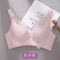 哺乳内衣聚拢性感孕妇文胸前开扣喂奶胸罩无钢圈产后母乳防下垂浦 B3392-1件装(豆沙) 34/75