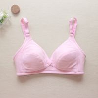 买二送四孕妇哺乳内衣无钢圈聚拢防下垂产后前开扣哺乳喂奶文胸罩 093粉色 40/90BC通杯