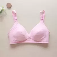 买二送四孕妇哺乳内衣无钢圈聚拢防下垂产后前开扣哺乳喂奶文胸罩 093粉色 40/90BC通杯