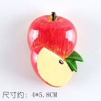 可爱水果冰箱贴磁铁立体仿真磁贴 立体苹果
