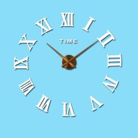 时尚静音3D立体艺术时钟DIY电视沙发背景墙客厅装饰挂钟卧室钟表 机芯【无表盘指针无数字】仅机芯配件 小号带秒针【可贴4