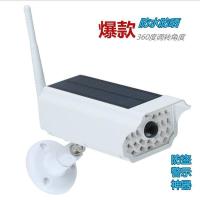 新款太阳能仿监控灯户外LED壁灯超亮家用人体感应灯别墅庭院路灯 白色