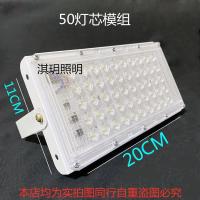 LED投光灯防水广场路灯模组灯户外射灯工厂广告灯庭院招牌门头灯 高亮防水100瓦50珠