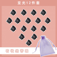 黑色抓夹小号头发夹子碎发刘海夹发饰儿童小发抓顶夹发卡发夹头饰 亚光12只装