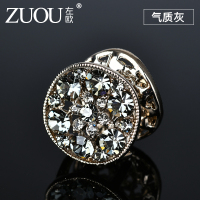 发夹顶夹刘海头饰小号简约风抓夹水钻头发夹子精致韩国气质发卡子 气质灰