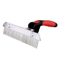 狗梳子大型犬阿拉斯加萨摩耶金毛宠物刷毛梳专用狗狗梳毛神器毛刷 外贸单排耙梳(单个简包装)