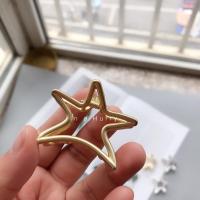 韩国五角星金属合金气质高质感星星发卡成人抓夹夹子ins冷淡 亚金