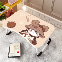 床上书桌小桌子宿舍上铺桌板大学生折叠小课桌电脑桌懒人卧室坐地 诺女孩[平面款]注塑一体