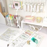 ins风简约显示器增高架置物架 宿舍白色木质托架桌面键盘整理收纳 电脑增高架 1层