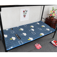 学生床垫上下铺铁架床宿舍床褥被单人0.9m1.2米1.5米双人防滑护垫 云朵[法兰绒面料] 0.9米宽*1.9米长[学生