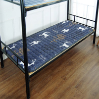 学生宿舍床垫子上下铺0.9米可折叠水洗1.2m床褥子防滑四季薄铺垫 星空小鹿(双面布床垫薄款) 90X190cm(宿舍上