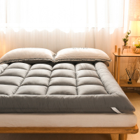床垫榻榻米垫被超软床褥子夹棉垫背被褥宿舍铺底租房专用1.5m1.8 加厚款灰色 0.6*1.2米(定做4天左右)