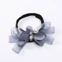 丸子头花朵盘发器女简约编发头饰造型懒人神器百变蓬松花苞头发饰 浅蓝色蝴蝶结