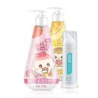 植护儿童牙膏可吞咽按压式2一3-6-10岁以上12牙刷益生菌洁牙慕斯1 儿童牙膏1只(草莓味)