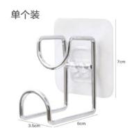 吹分机电吹风筒挂架吃风机壁挂钩置物支架不锈钢吹飞机架子免打孔 免打孔盆架1个