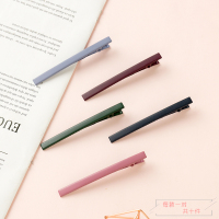 日系发卡鸭嘴夹一字夹简约刘海夹女顶夹边夹后脑勺夹子发夹头饰品 4#混细鸭嘴夹 (十件套)99%选择购买