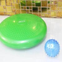 瑜伽平衡球按摩脚踩平衡垫训练软垫成人脚腂康复儿童协调锻炼气垫 绿色无气泵 送按摩小球 更多瑜伽球尺寸