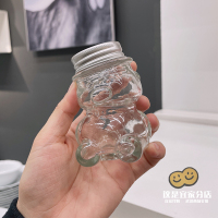 北欧少女糖果棉花糖玻璃罐子卡通熊工艺许愿瓶星星瓶密封罐子 小/80ml