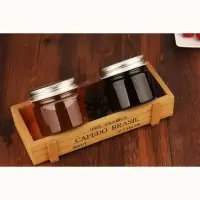 密封罐圆形果酱瓶耐热180ml燕窝瓶鱼胶分装瓶150ml蜂蜜玻璃瓶带盖 14只装直筒150ml一体银色盖