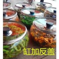 密封罐榨菜腌菜坛子玻璃。盖子用水四川下饭菜厨房抢鲜罐装酱菜缸 20cm加厚缸加反盖[3斤装]