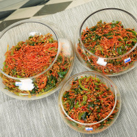 新款加厚大小号玻璃酱菜缸超市专用咸菜坛子储物罐酸菜缸泡菜坛子 3斤20厘米（无盖）较小