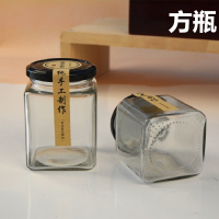 容器装蜂蜜的瓶子玻璃瓶1斤一装500g保鲜瓶小号酵素带盖储藏罐 木勺子10只