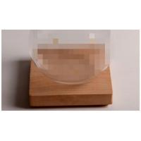 小熊透明玻璃存钱罐储蓄不可取男女孩儿童生日礼物家居摆件装饰品 底座!底座! 无字木头底座