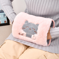 防爆热水袋充电煖宝宝随身暖手宝毛绒电暖手宝女卡通暖水袋敷肚子