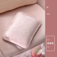 南极人热水袋注水充电暖水袋热敷防爆可爱女暖肚子热宝宝电暖手宝 [免拆洗]水晶超柔 粉「绒柔触感」?「安全防爆」