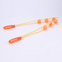 拉背条按摩器滚轮后背推滚背部腰部经络疏通手持式家用放松按摩器 桔色