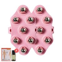 腿部经络疏通按摩器五刮推肝胆经胆滚轮大腿滚动腿粗揉捏神器瘦腿 两个七龙珠腿部按摩器