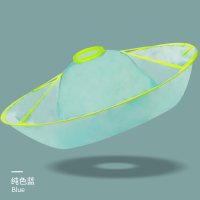 剪头发围布儿童理发剃头布宝宝剪发神器婴儿斗篷围脖披肩不沾头发 [蓝色]