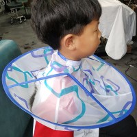 理发围布围兜剪头发神器自用加大大人老年人小孩子围巾钢丝圈专用 儿童理发斗篷[颜色随机]