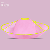 儿童理发围布宝宝头发神器婴儿剃头围脖剪发专用接发披肩围兜斗篷 儿童理发围布-纯色粉