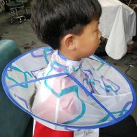 剪头发神器布成人理发不沾发儿童围兜斗篷大人剃头围裙衣防水 儿童理发斗篷[颜色随机]