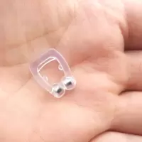 磁吸创意止鼾器止打鼾打呼噜神器助眠呼噜消硅胶防鼾男女鼻鼾鼻塞 透明
