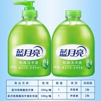 蓝月亮洗手液抑菌家用除菌家庭装杀菌消毒液袋装按压瓶补充装 2斤(500g瓶装x2)