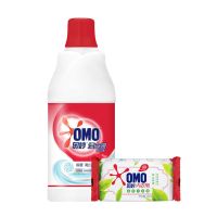 奥妙彩漂彩色衣物漂洁剂去果渍油污去黄复原衣物原色不伤手家庭装 白漂液+皂