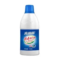 亮晶晶强效84漂白水720g白色衣物去污渍亮白清洁剂 一瓶720克漂白水