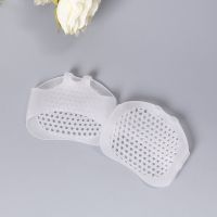 硅胶半码前脚掌垫防磨防滑高跟鞋垫软蜂窝前掌垫女式防痛护脚神器 （3双装）白色