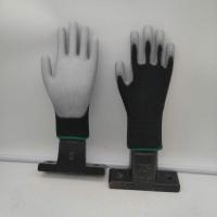 12-24双手套外贸劳保手套耐磨手套耐油耐脏透气手套 12双黑涤纶涂掌手套 S