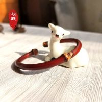 天然野生鸡血藤手镯西藏无节木饰品手串送闺蜜情侣老人手环民族风 【有节款】镯径5mm+ 手围13-15cm