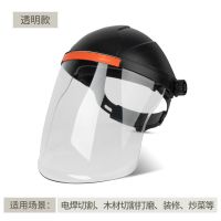 头戴式电焊面罩防护焊工焊接焊帽氩弧焊紫外线面具眼镜防烤脸烧焊 焊途BTM防护面罩 透明款