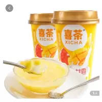 喜茶经典港式甜点杨枝甘露饮料罐头西米露黄桃芒果新鲜水果肉饮品 330克