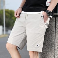 wsng 短裤男士五分裤夏季2021新款潮流宽松休闲裤ins简约薄款七分中裤