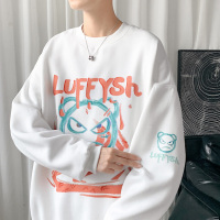 大码长袖T恤男印花加绒加厚圆领卫衣男加绒款-P33